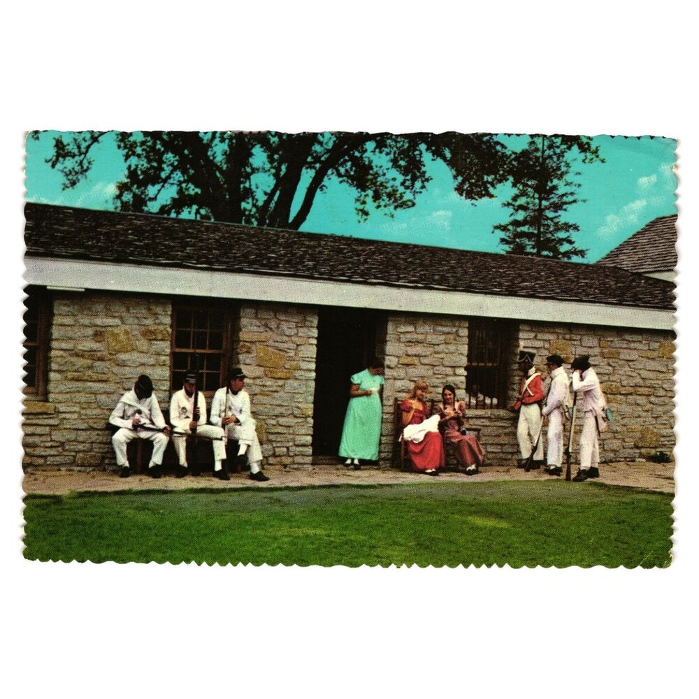 Vintage Fort Snelling Restoration Guardhouse Postcard  International Officer